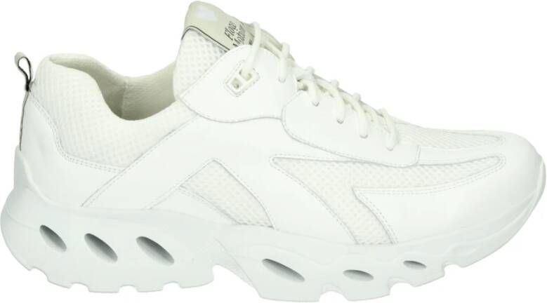 Durea 6309~H~FLOWMOTION~~~~~~~~~~~~~ Lage sneakersDames sneakers Wit beige