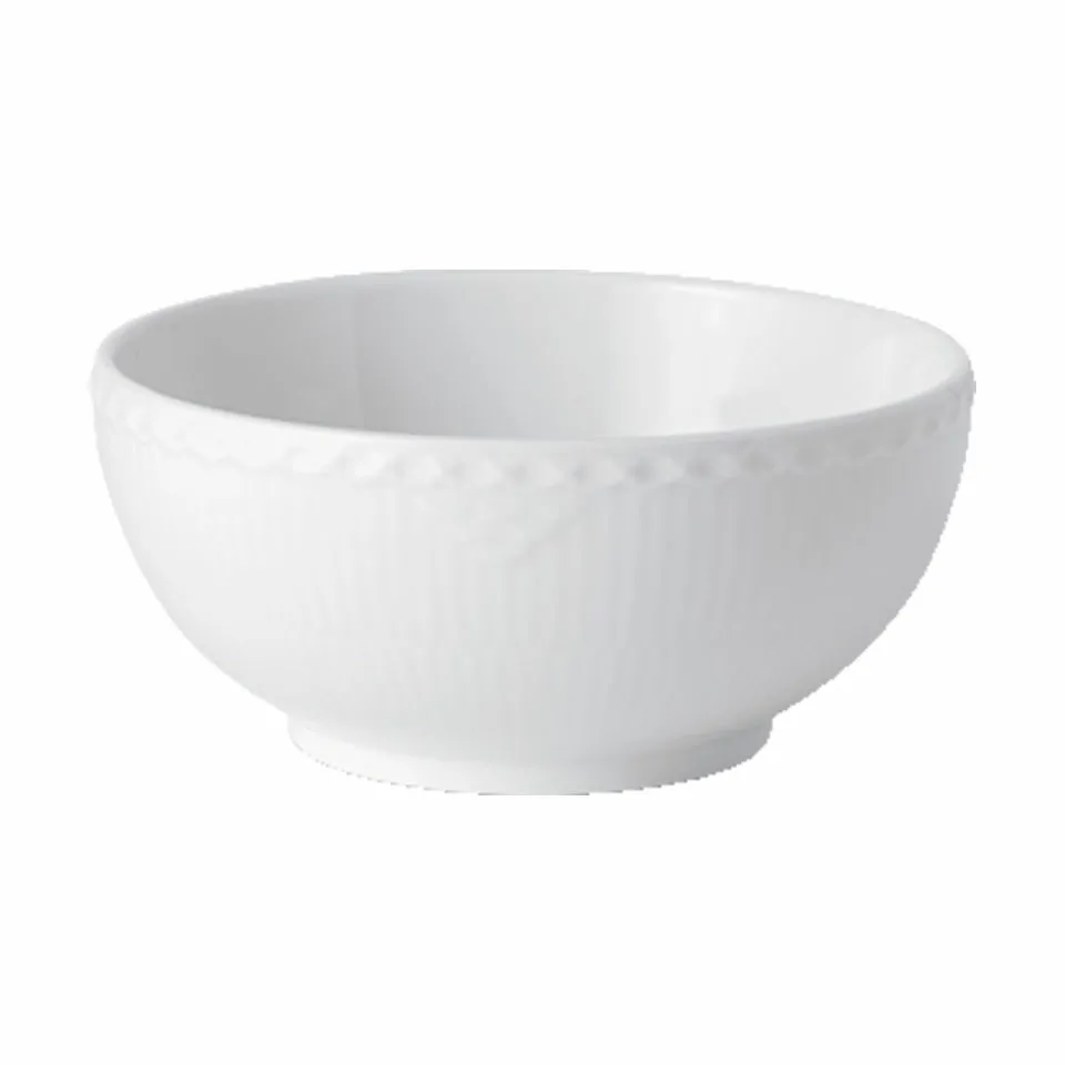 Royal Copenhagen Hvid Halvblonde Skål