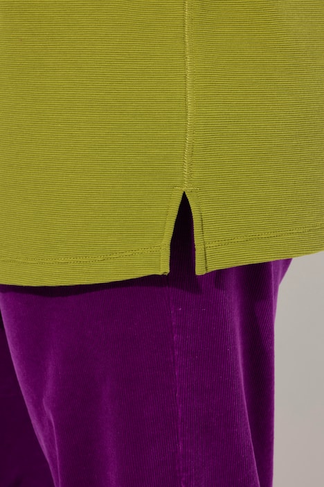 Sweatshirt, Querrippen, Rundhals, 3/4-Arm