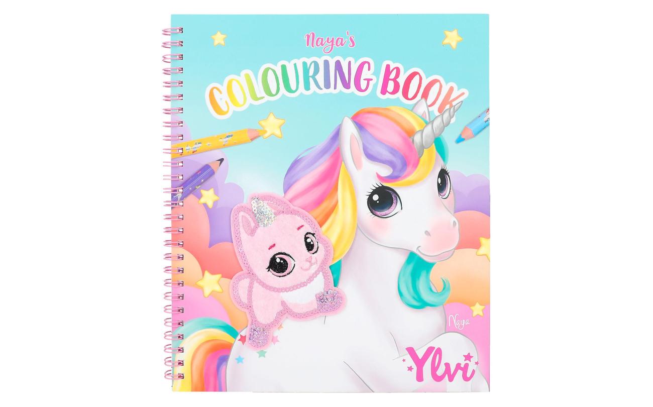 Ylvi en de Minimoomis kleurboek met eenhoorn pailletten