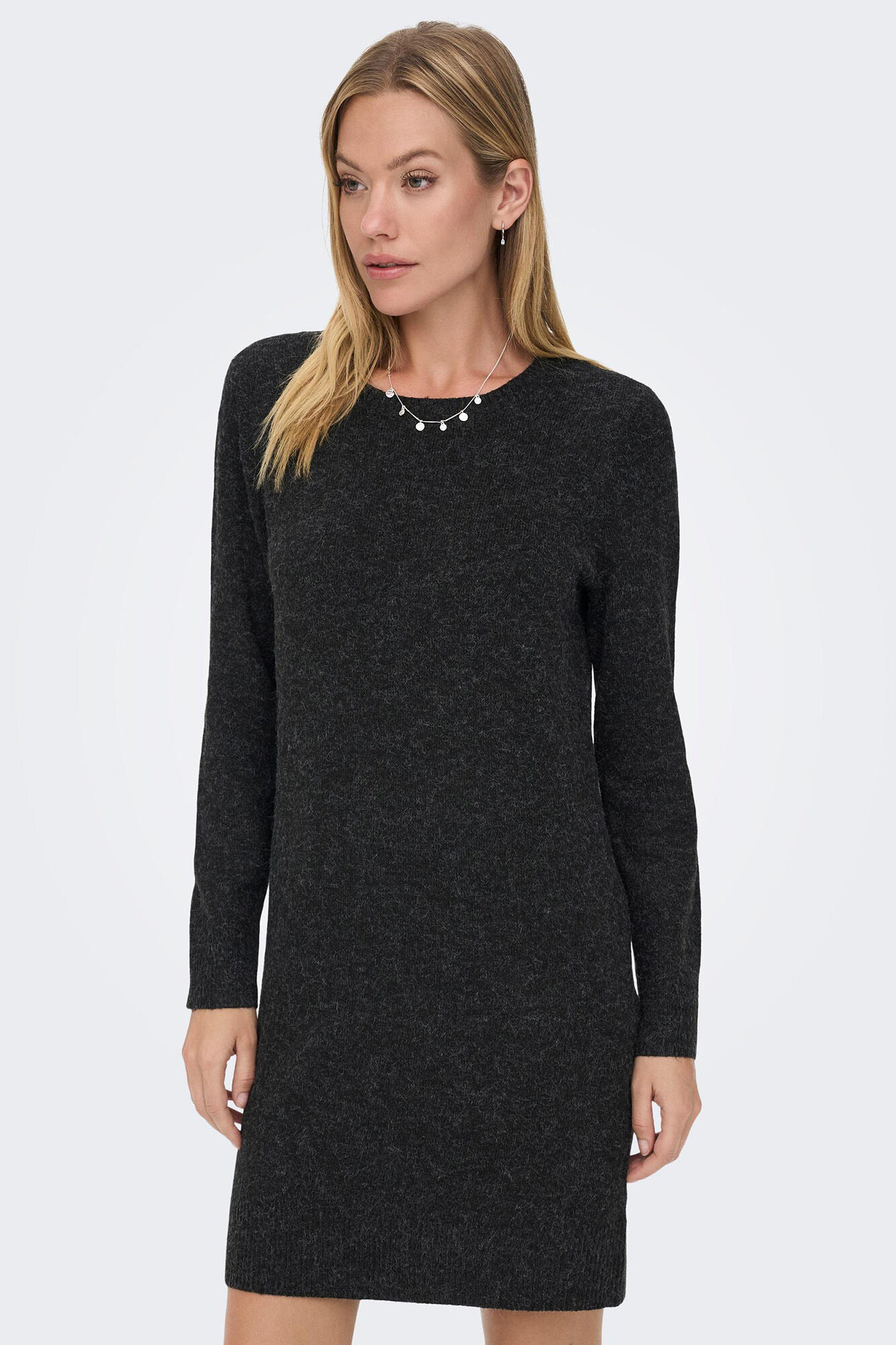 Vestido curto de tricô