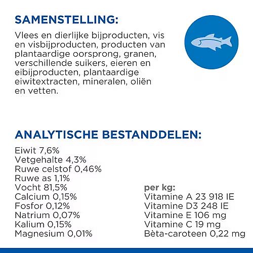 Hill's Science Plan Adult Kattenvoer Maaltijdzakjes Multipack met Kip Rund & Zeevis 12 x 85 gram | 13137