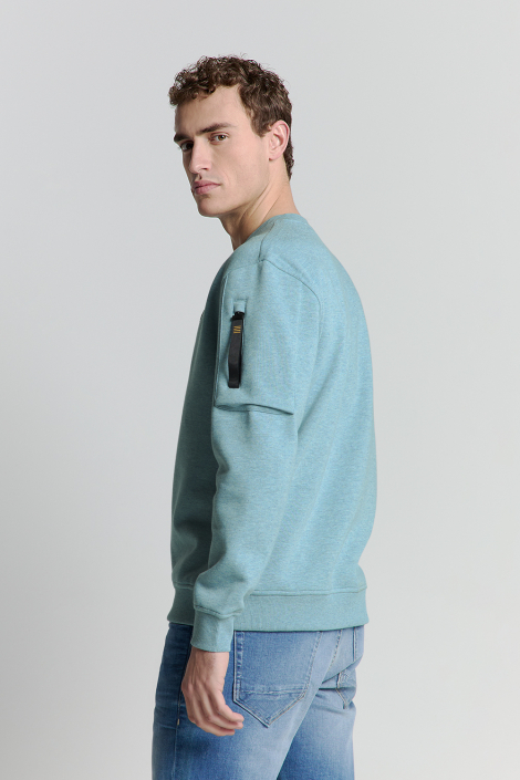 NO-EXCESS blauwe heren sweater
