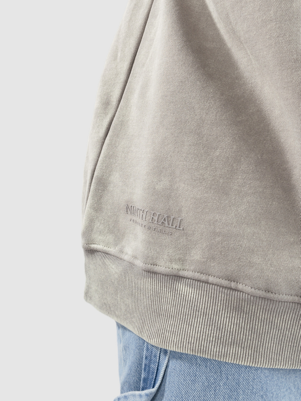 Ninth Hall Fundamentals Sheena Zip Hoodie grey