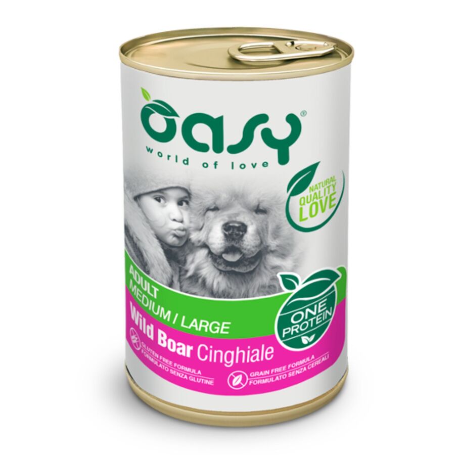 OASY DOG CAN ADULTO M/L JAVALI 400G