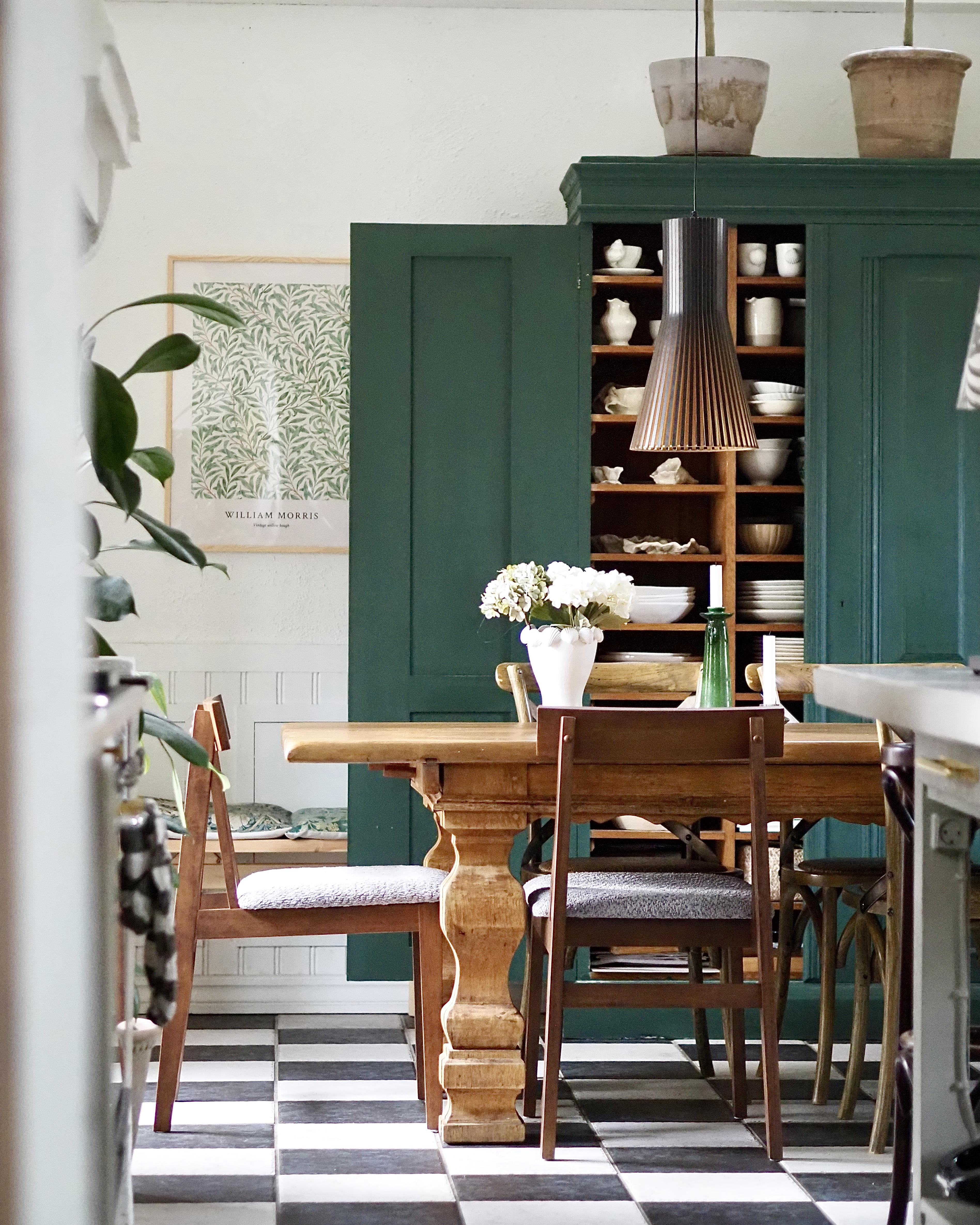Set van 2 eetkamerstoelen ISLE Hout Bruin/grijs