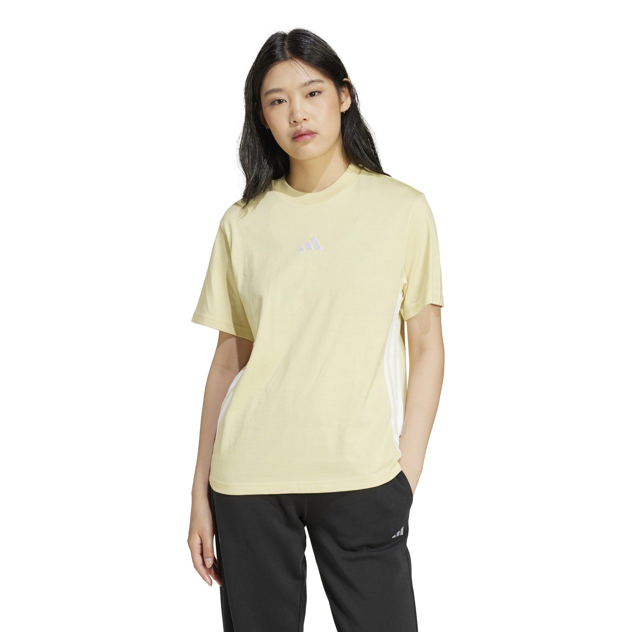 adidas Essentials 3 Stripe T-Shirt Womens