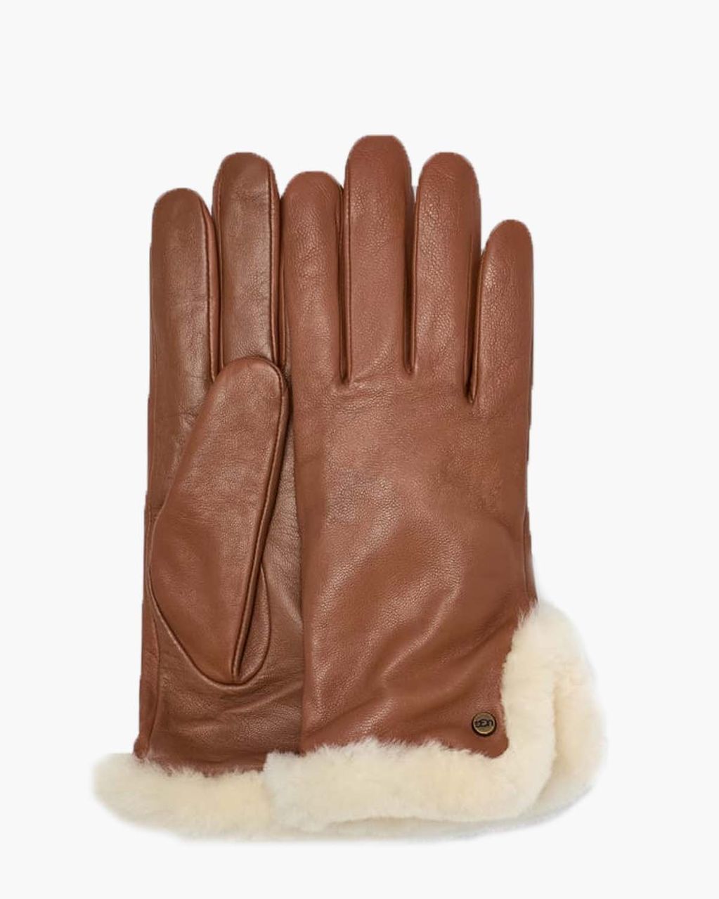 UGG Leather Sheepskin Vent Glove Chestnut Dameshandschoenen