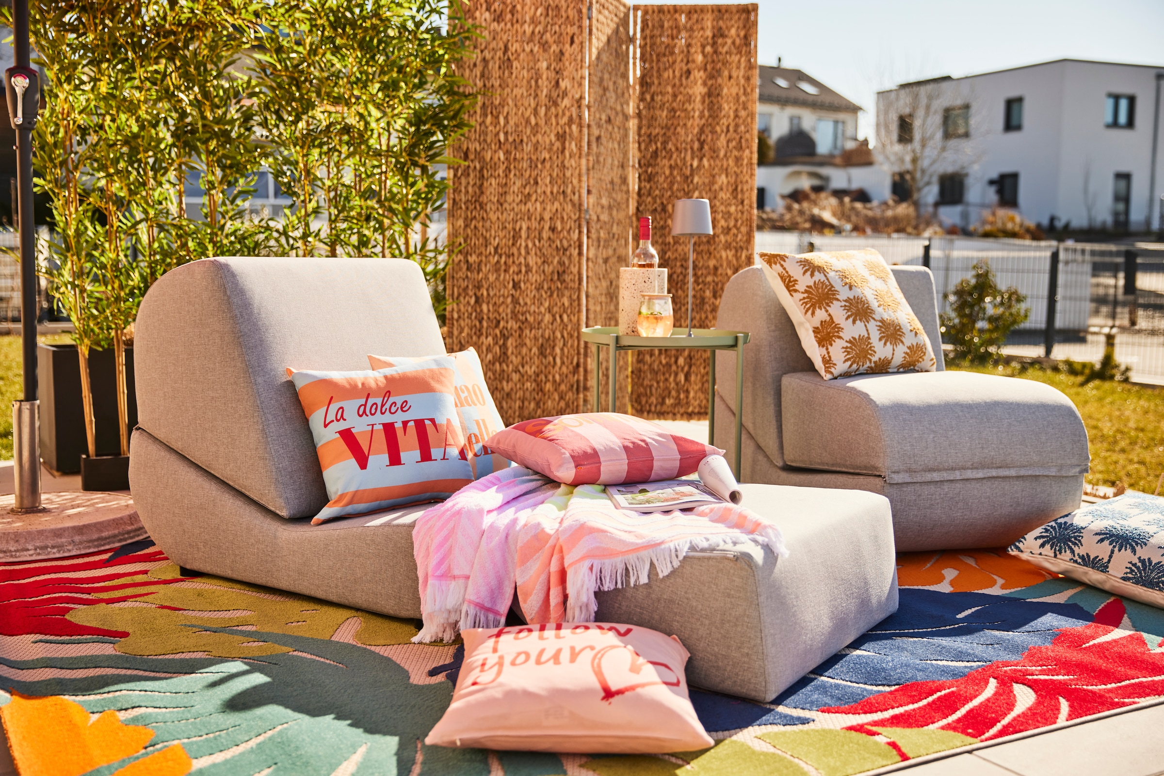 DOMO collection Loungesessel »VENDY Outdoor« 1 Stk. tlg. Zum Schlaf-und Relaxsessel wandelbar