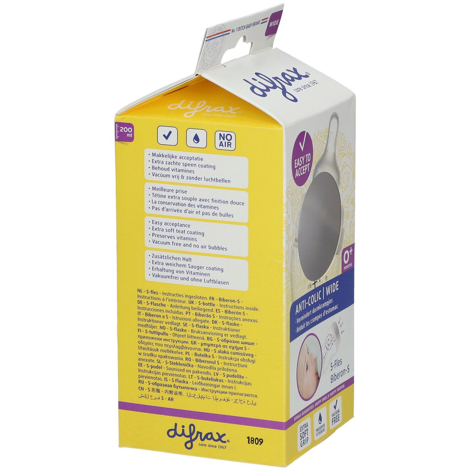 difrax® Flasche S Anti-Kolik