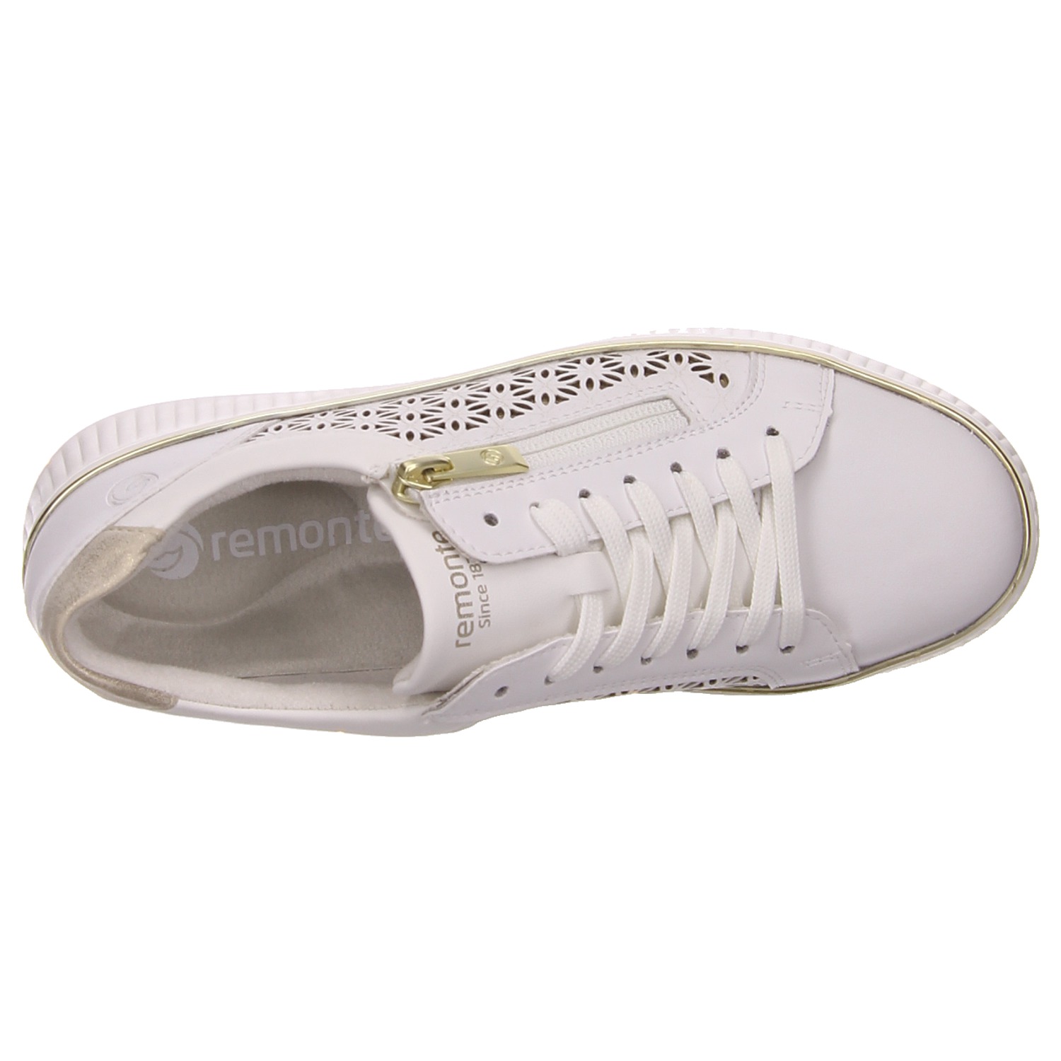 Remonte Sneaker weiß/gold weiss/weiss kombi