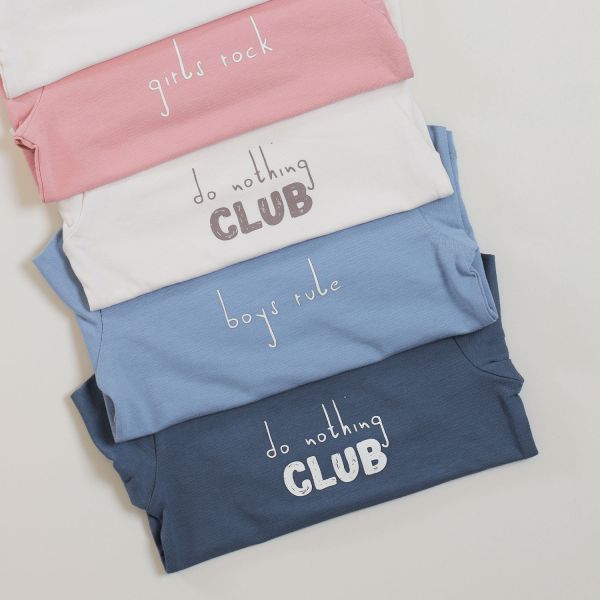 Babylook Do Nothing Club T‑Shirt – maat 50 – Bering Sea
