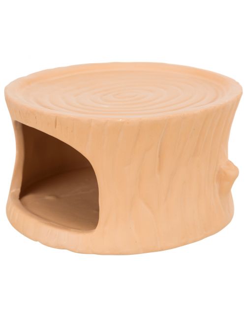 Trixie Keramiekhuis Boomstam - Kooi Accessoire - 11x6x10 cm Terracotta