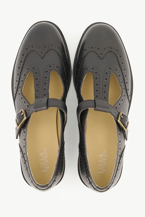 Leder-Slipper, Cut-Outs, Lederfutter, Weite H