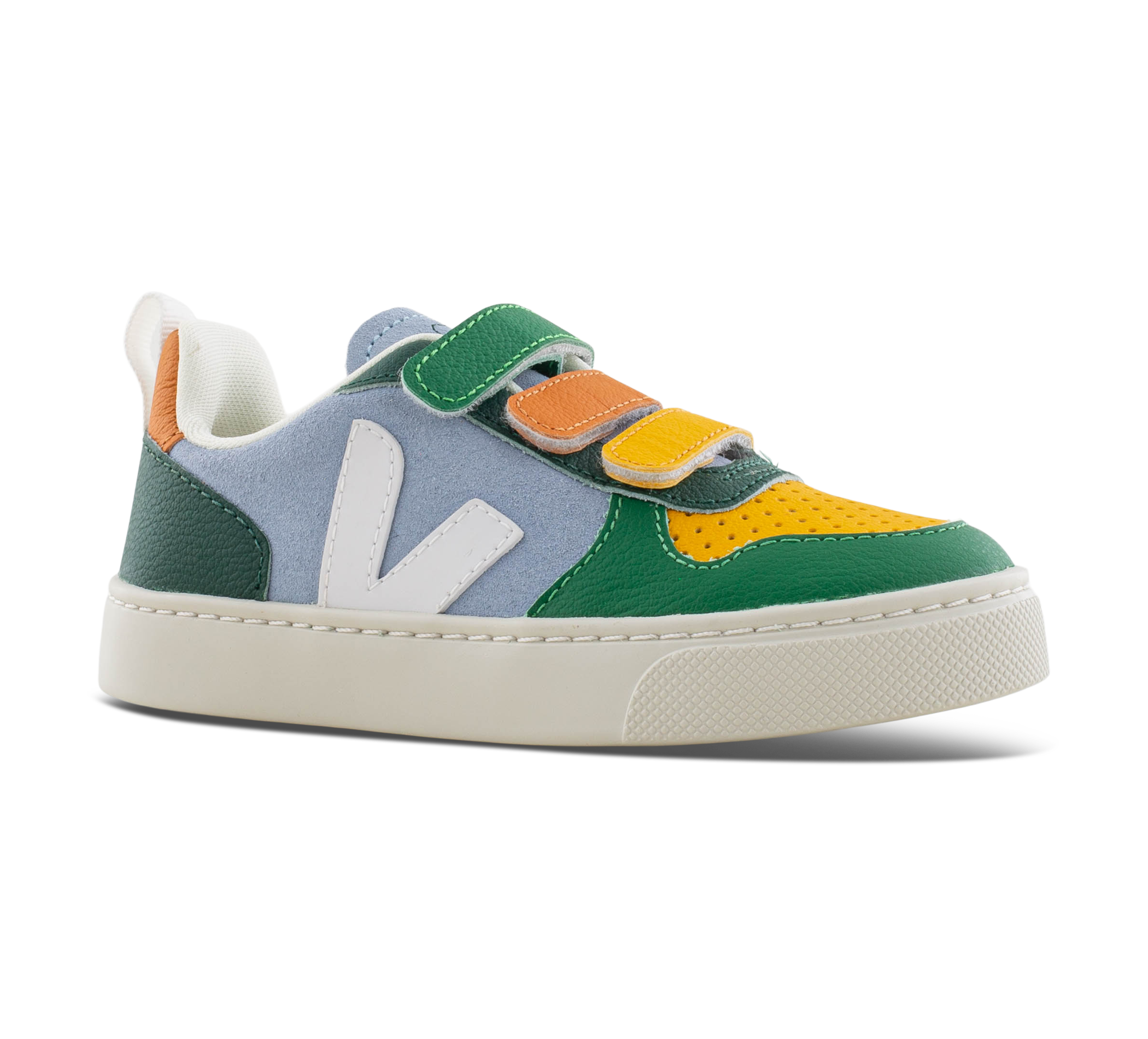 Veja Small V-10 - Klettschuhe grünmulticolor
