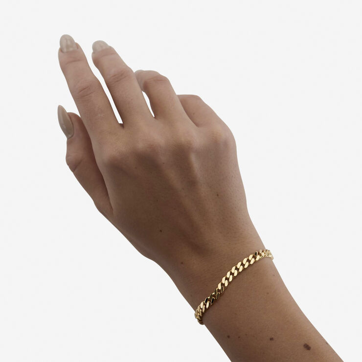 Camille Brinch Jewellery Medium Panzer Bracelet Gold