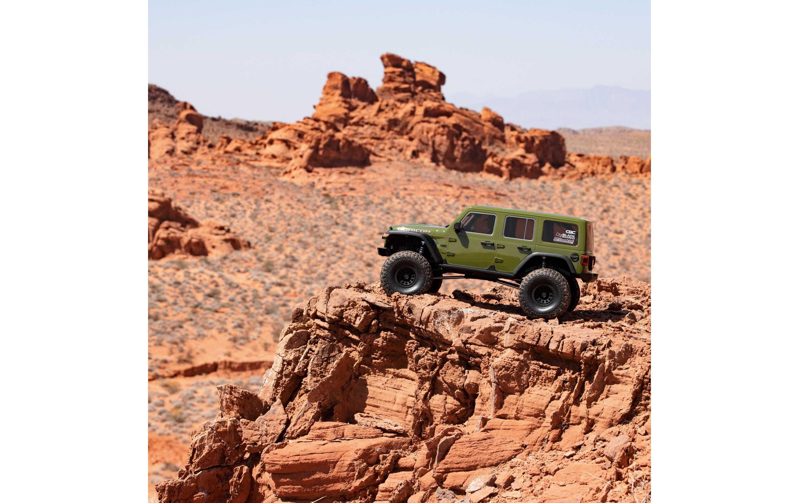 Scale Crawler SCX6 Jeep Wrangler Rubicon JLU, Grün 1:6, ARTR<br>Grosser Rock Crawler mit leistungsstarken Spektrum Komponenten