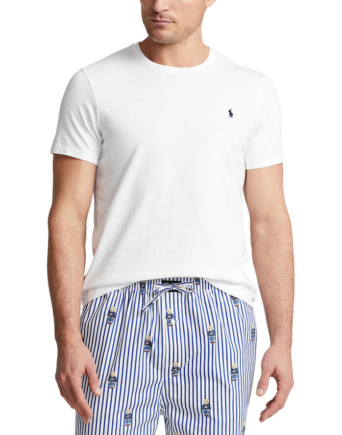 Polo Ralph Lauren Cotton Jersey Crewneck Sleep Tee Hvid