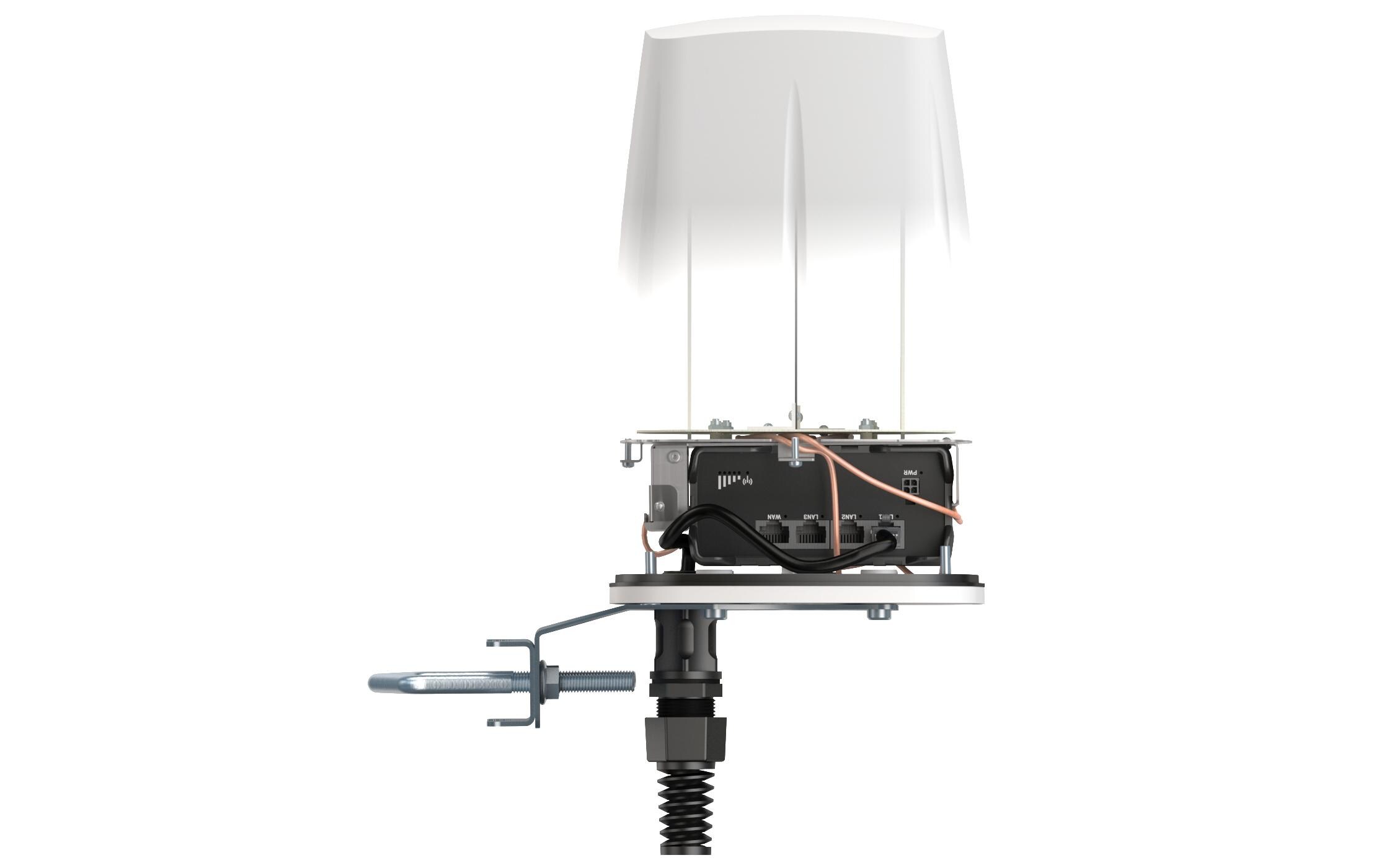 LTE-Antenne QuSpot A950S Outdoor Gehäuse für RUT-950<br>IP67 Outdoor Gehäuse für Teltonika RUT-950 / RUT-900 LTE-Industriemodem