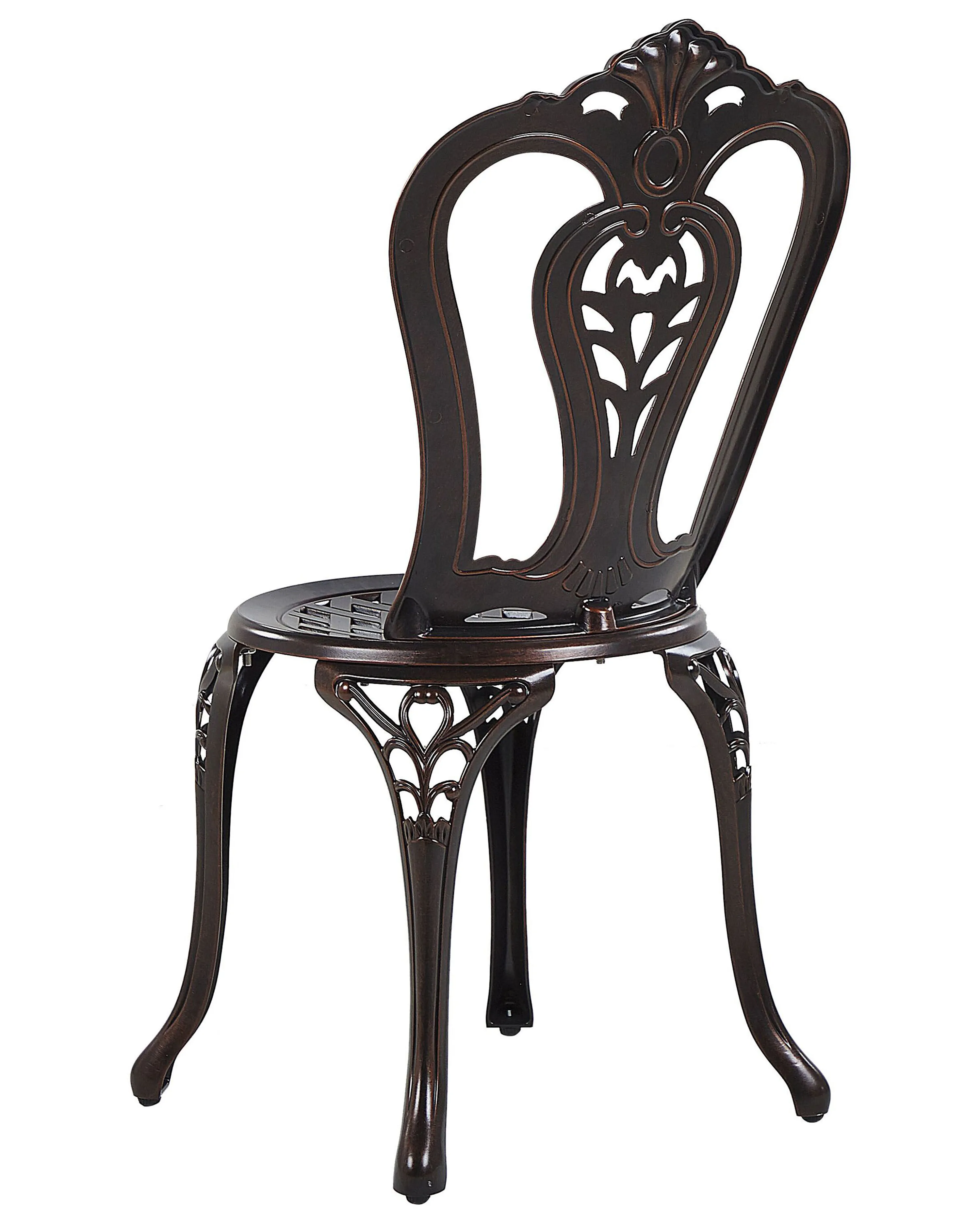 Set van 2 tuinstoelen BOVINO Metaal Donkerbruin
