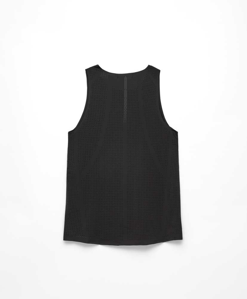 camiseta técnica sem mangas microperfurada