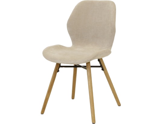 CONCEPT1 - Chaise Lot de 2 C. Keri sable tissu