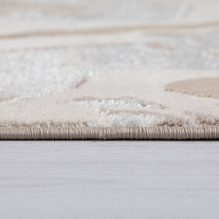 Marmer vloerkleed - Erio Marbled Beige | 3D effect
