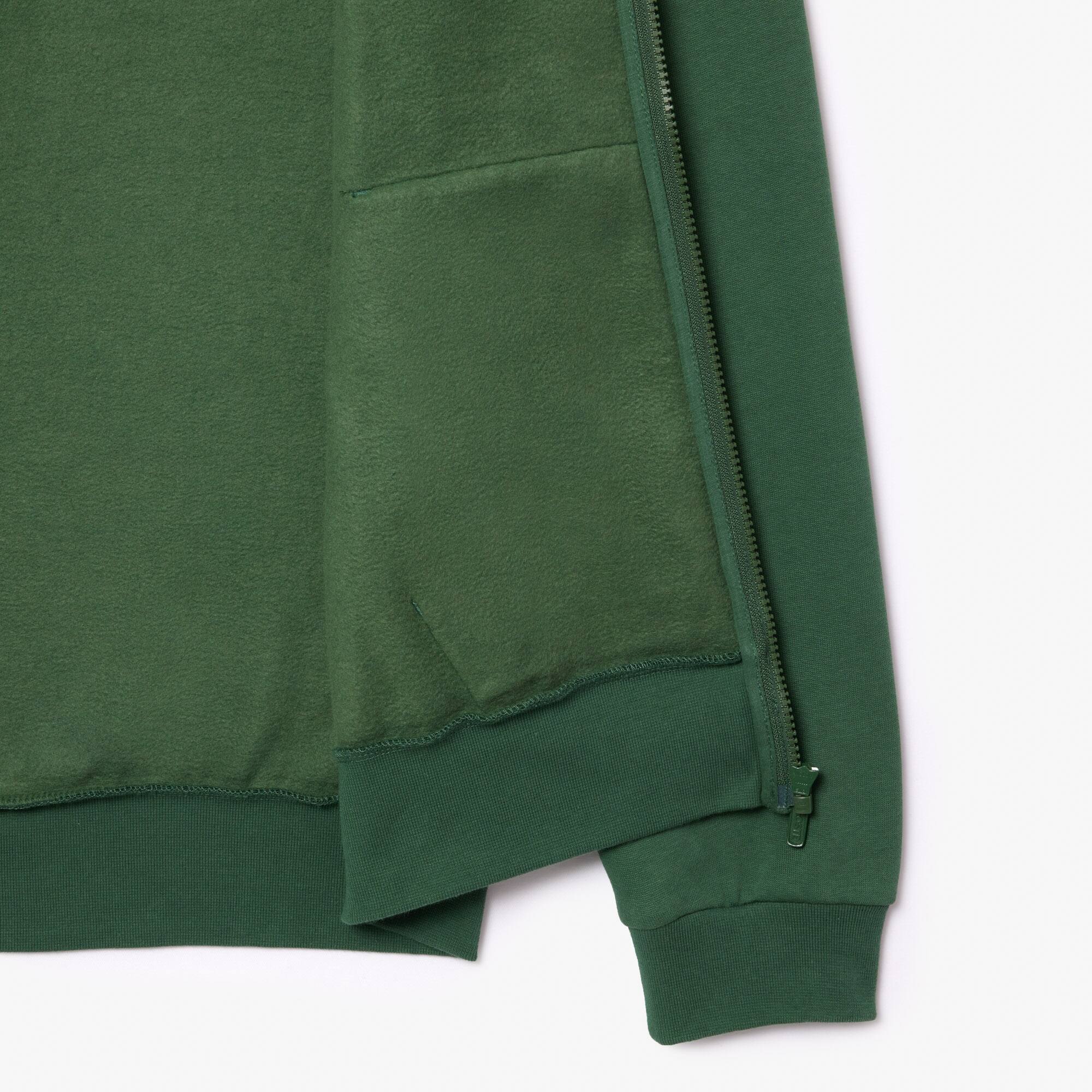HERREN LACOSTE SWEAT-JACKE MIT KÄNGURUTASCHE AUS FLEECE Sweatshirts - Grün - Lacoste - Herren