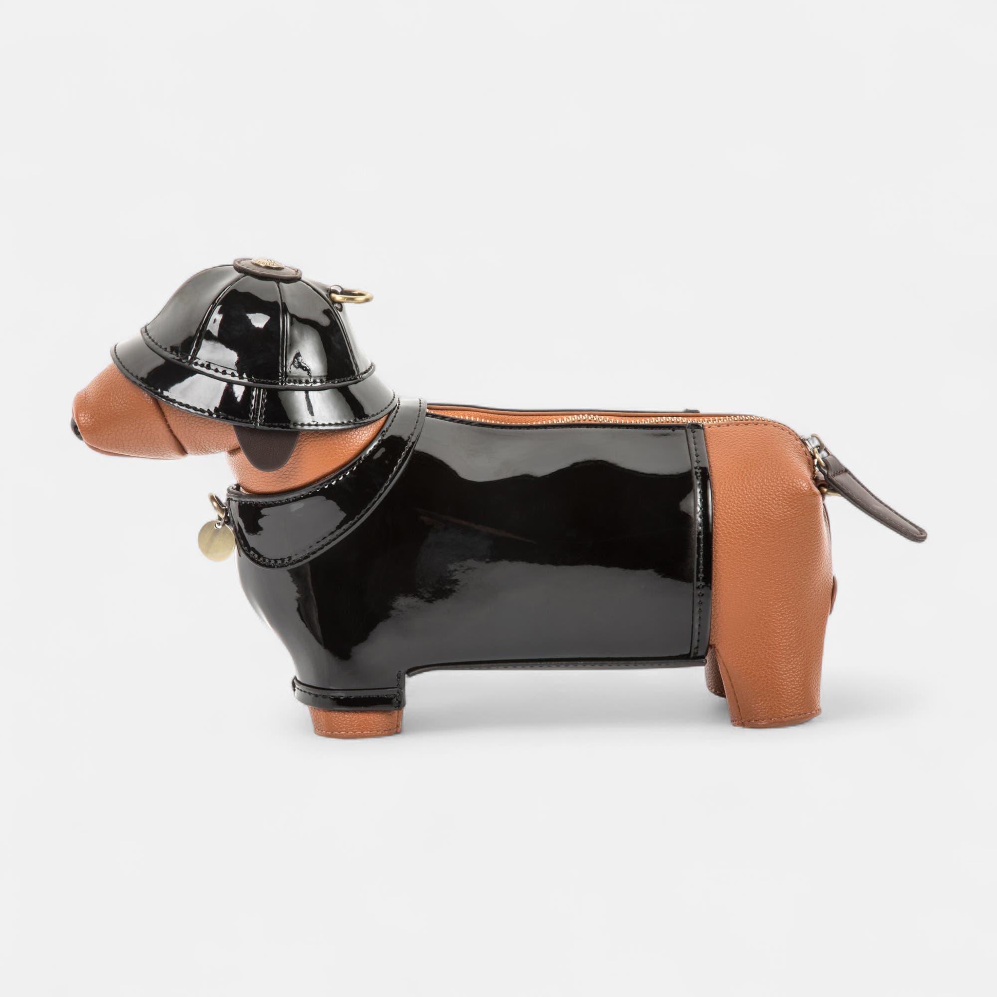 Sac bandoulière teckel noir