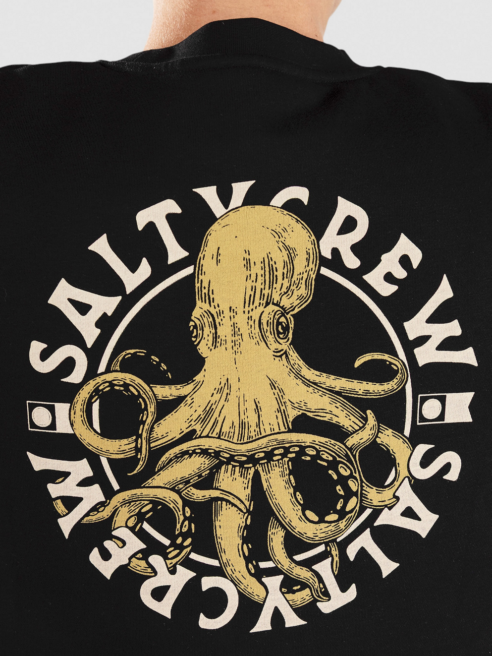 Salty Crew Tentacles Crew Fleece Sweater black