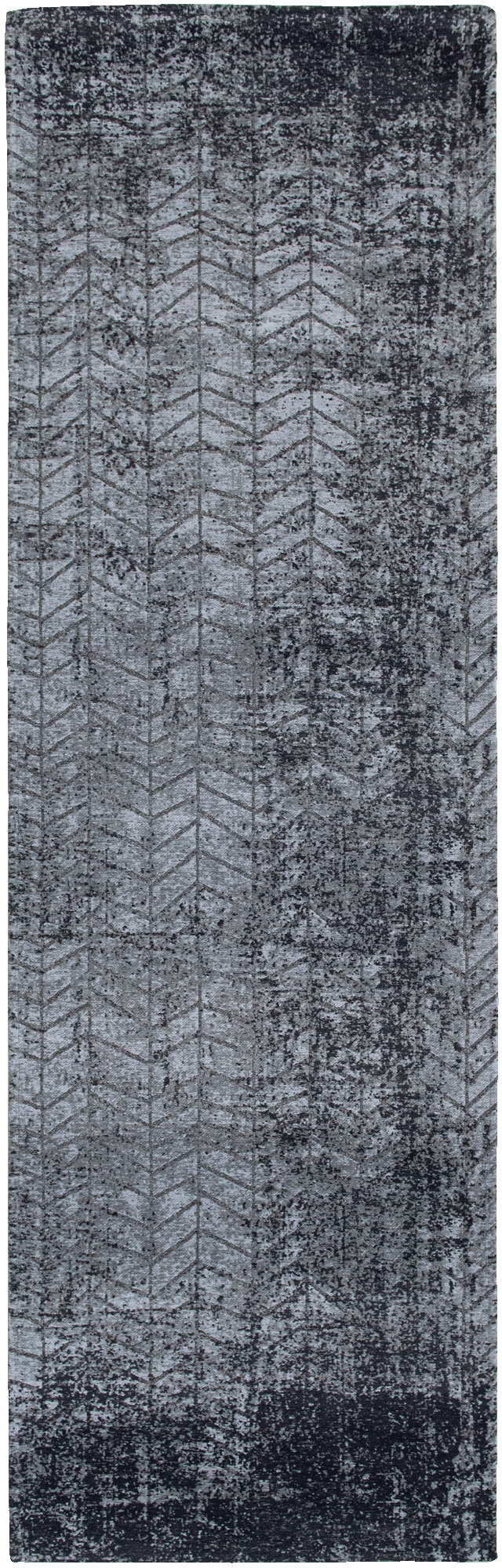 Ecorugs vloerkleed Jacob's Ladder zwart 80x250 cm
