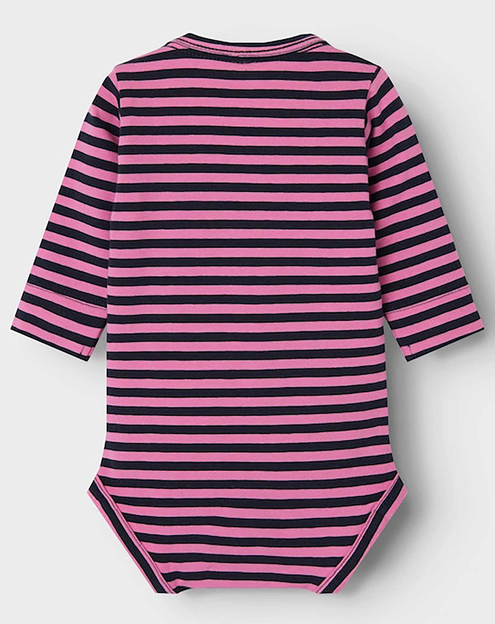 Langarmbody NBFTUNNA STRIPES in wild orchid