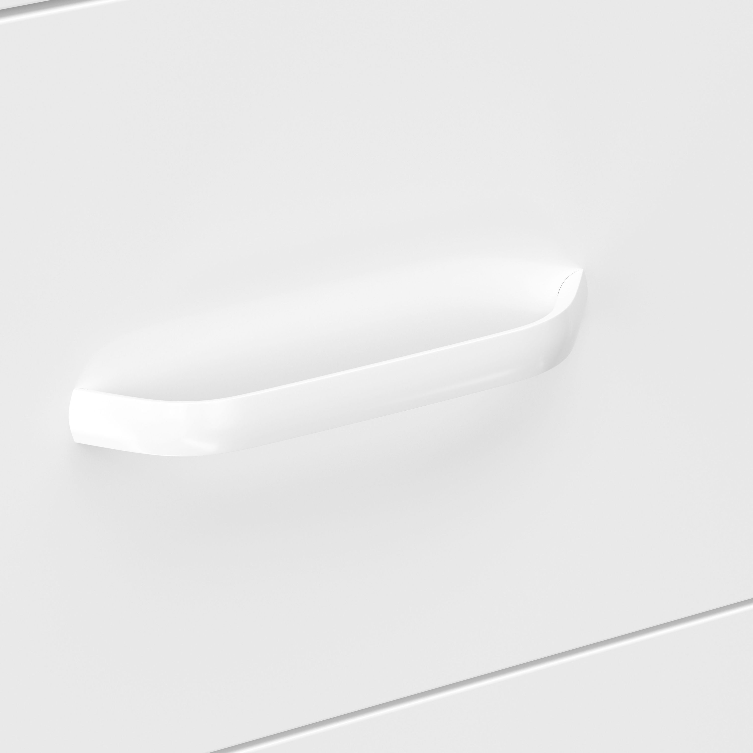 Kommode Metall KLAUS 3 Schubladen 42 x 101 cm weiss