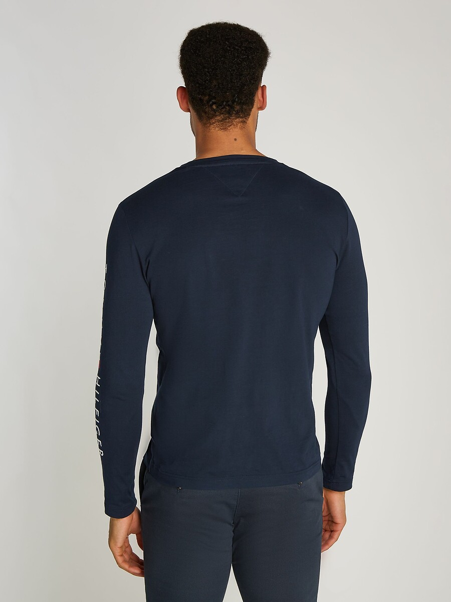 TOMMY HILFIGER<br>Camiseta de manga comprida com o logotipo Tommy