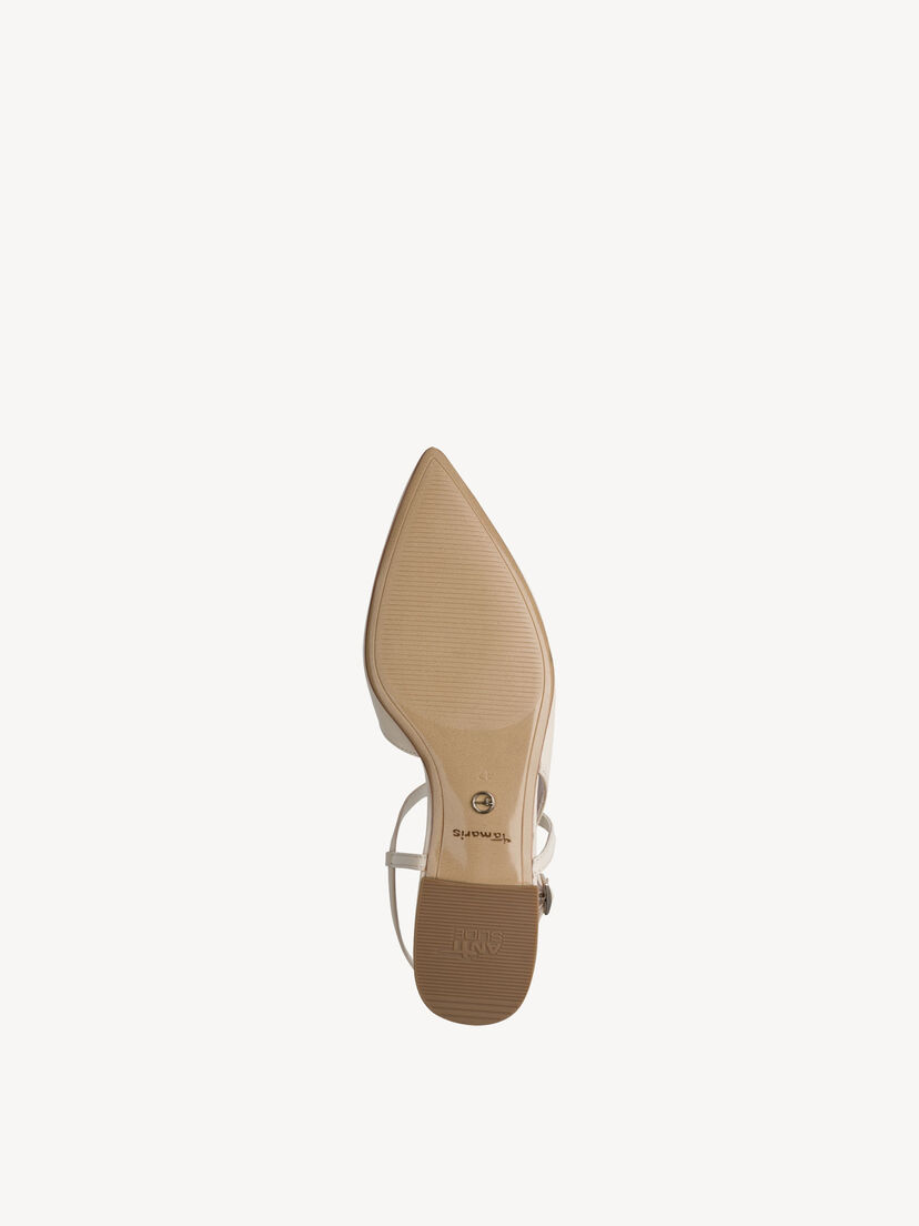 Leren Slingpumps - beige
