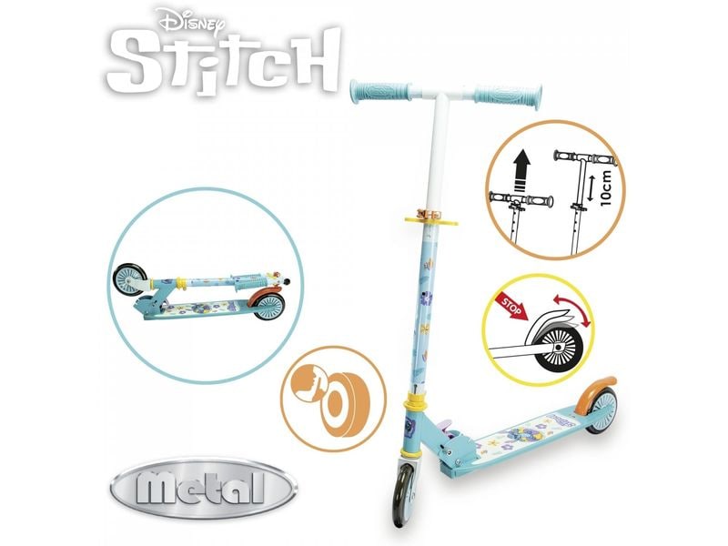 Smoby Stitch Roller mit Bremse 2-Rad-Scooter für Kinder