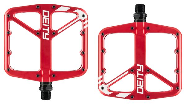 Paire de Pédales Plates Deity Supervillain Rouge