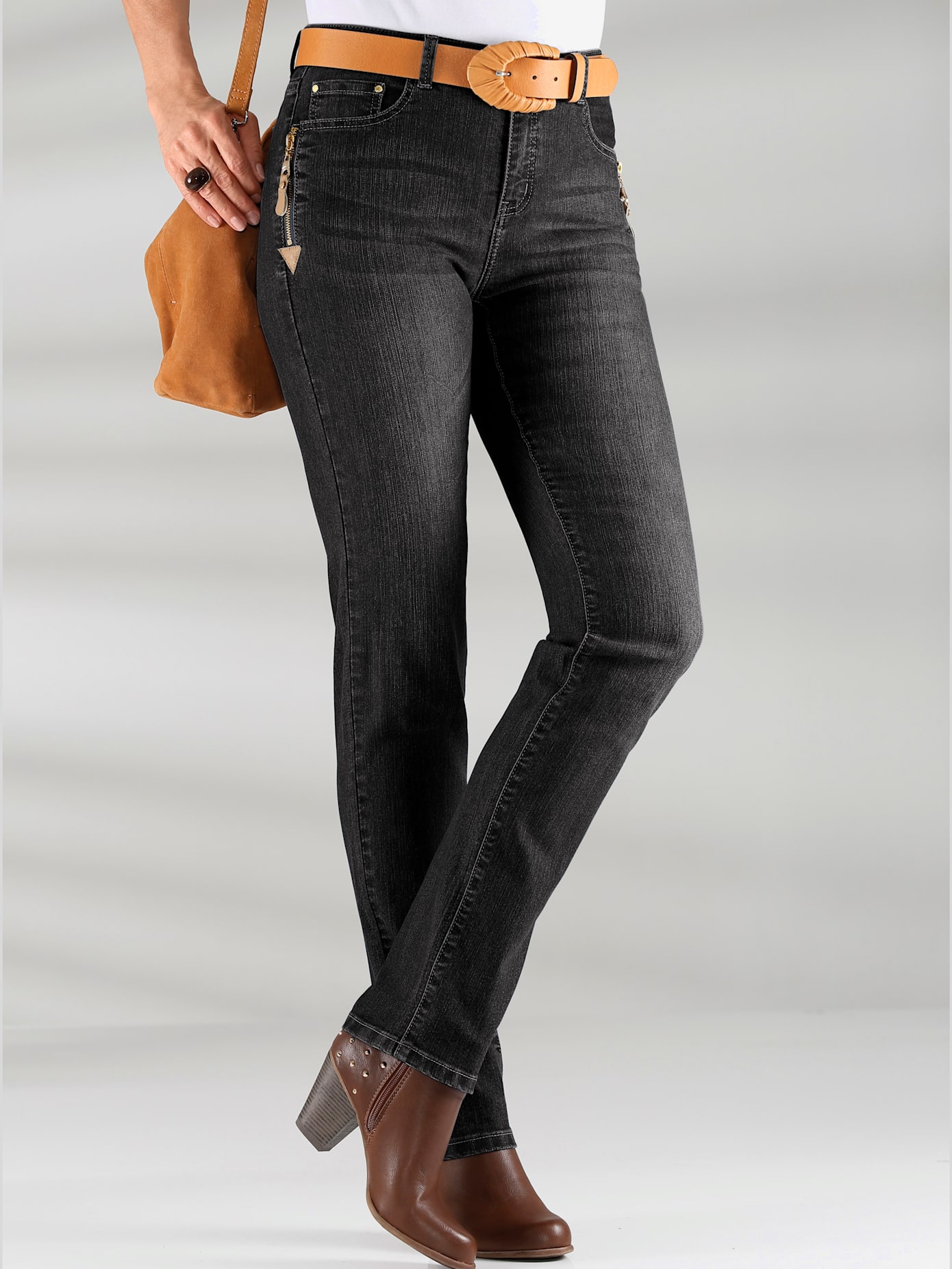 Jean avec poches originales en qualité extensible