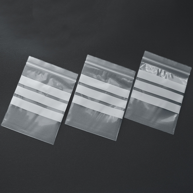 (100er Set) 6x9cm Druckverschluss Zip Beutel Wiederverschliessbare Tüten - Transparent