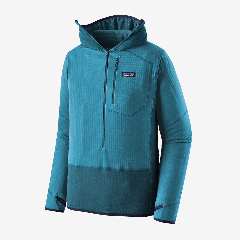 Herren R1 Fleece-Pullover mit Kapuze