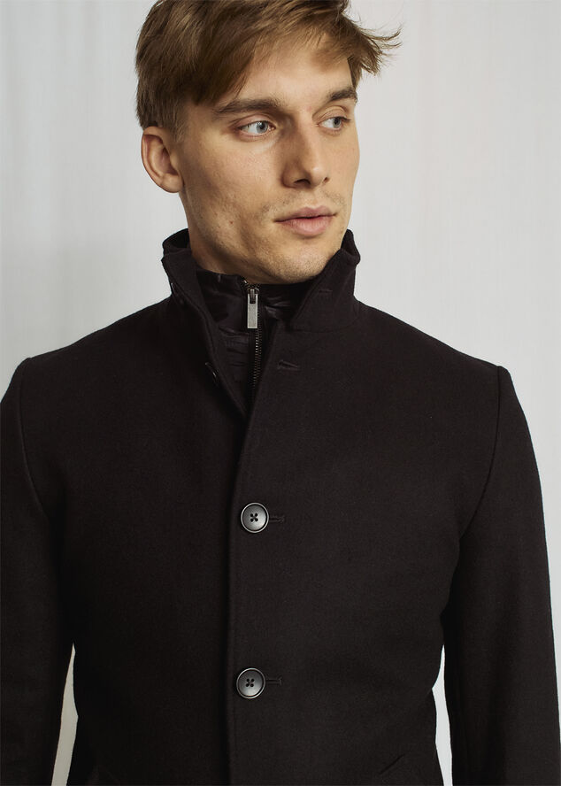 Bruun & Stengade BS Ontario Slim Fit Coat Black