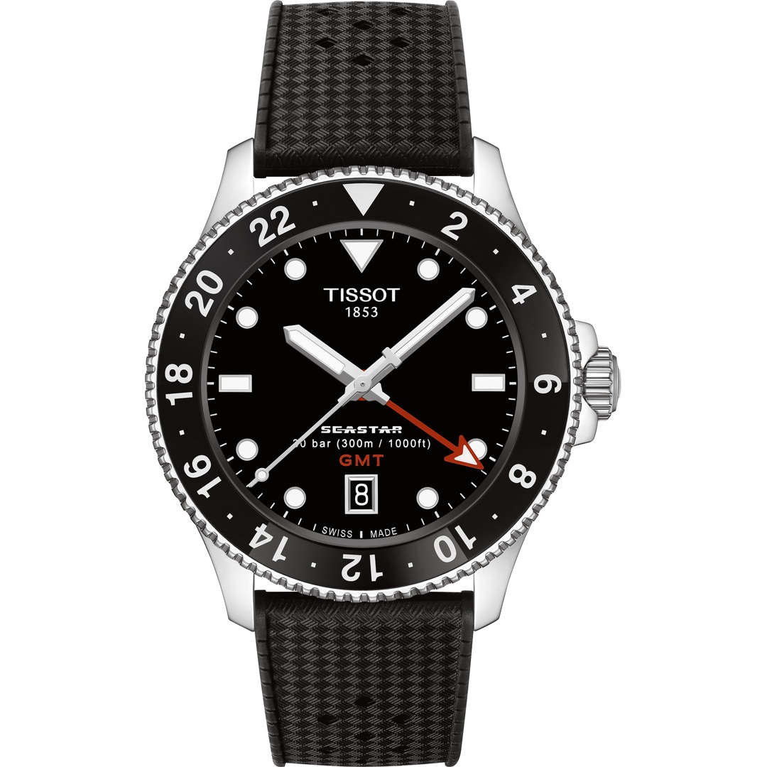 Tissot Seastar 1000 GMT 40mm Schwarz