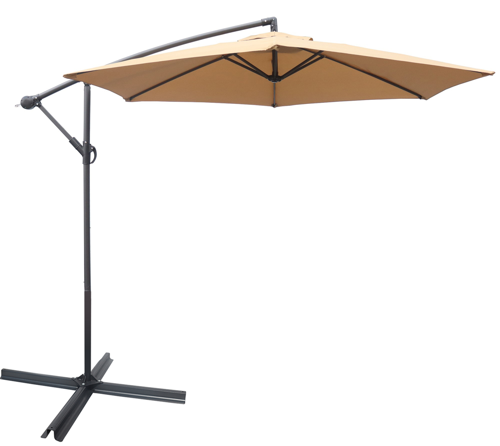 Ampelschirm - taupe - Ø 267 cm