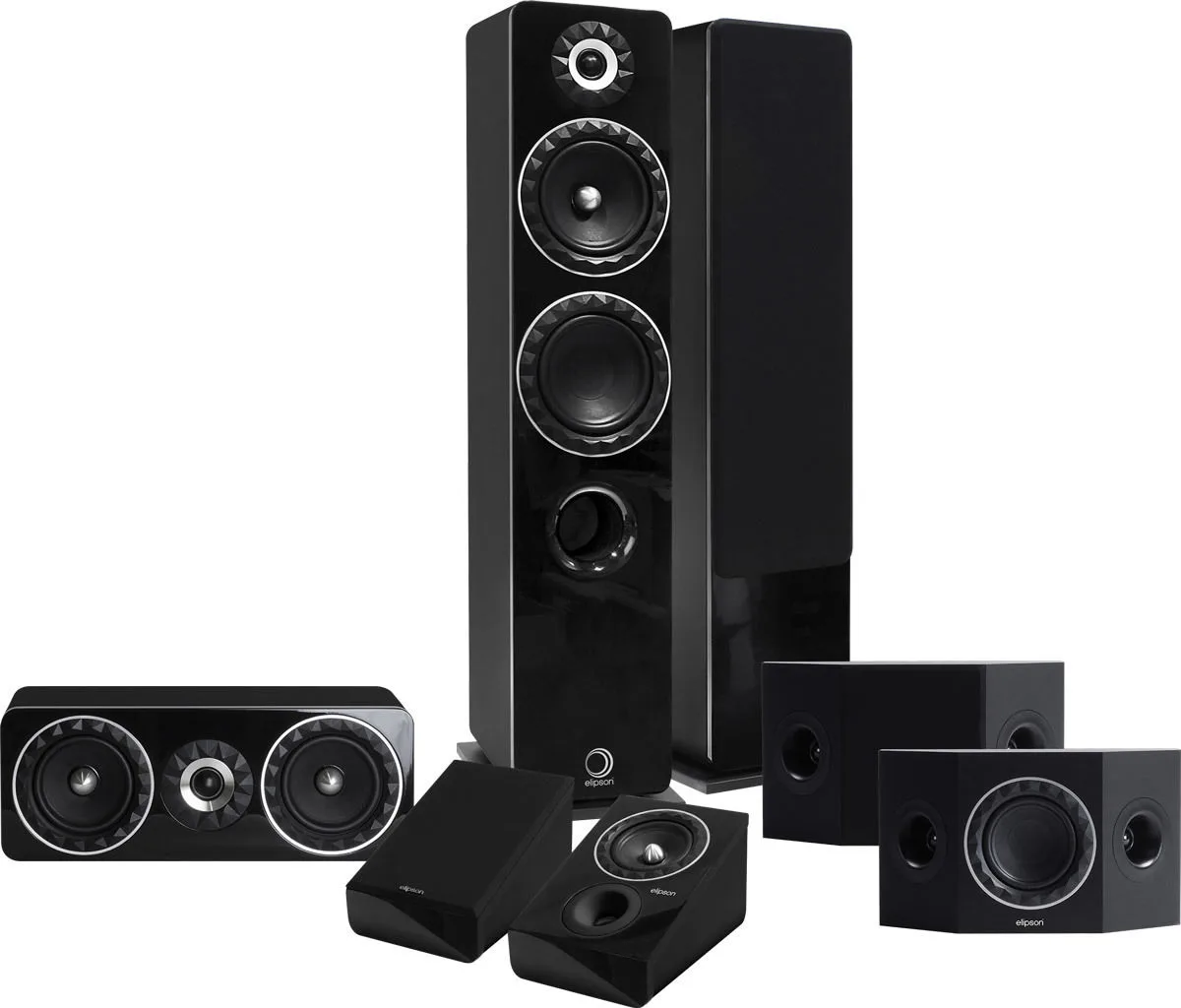 Elipson Prestige Facet HCS 14F 5.0.2 Noir Packs enceintes grand spectacle