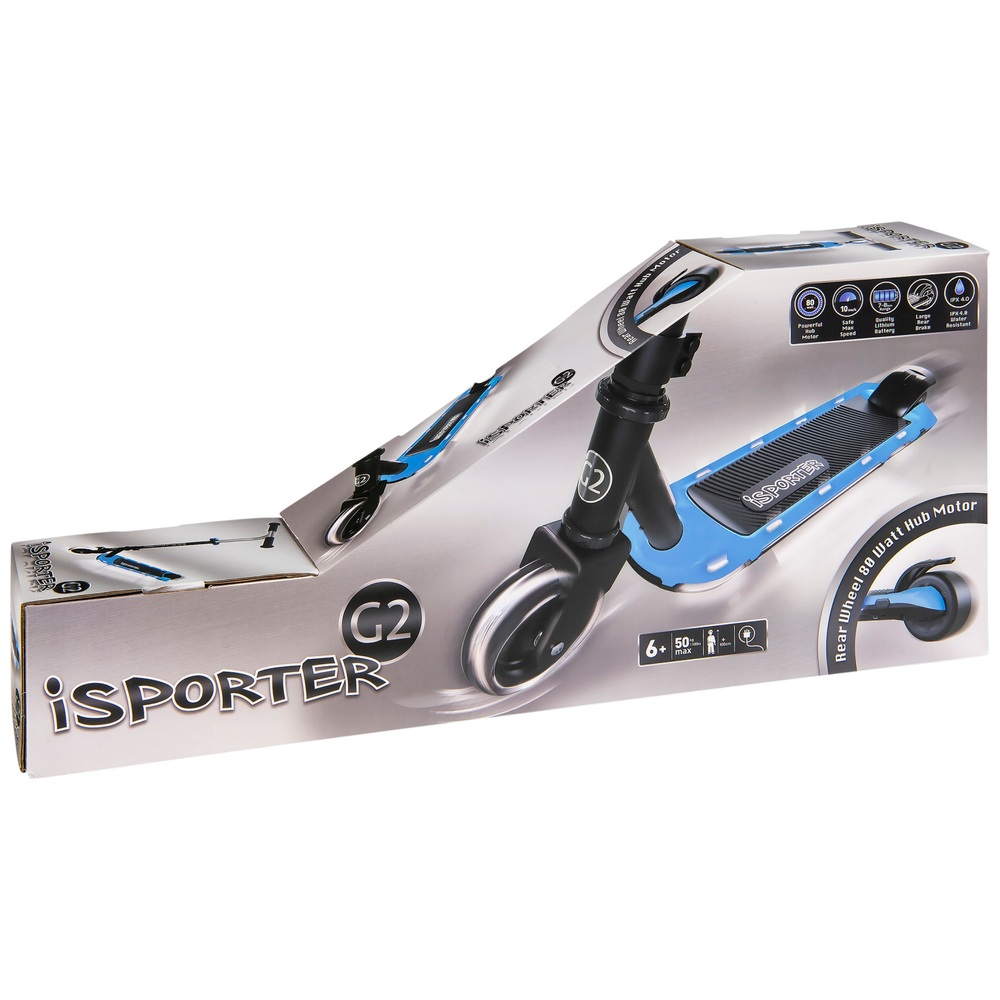 iSporter G2 Elektroroller Schwarz/Blau