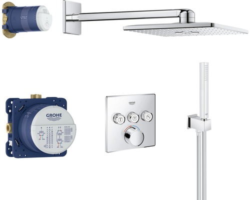 Inbouwdouchesysteem met hand- en hoofddouche GROHE Rainshower SmartControl Systeem SmartControl chroom gepolijst 34712000