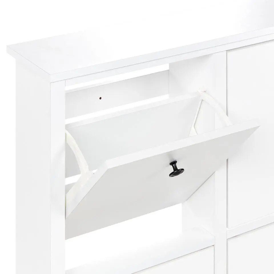 GIBSON - Schoenenkast 4 vakken - Wit - MDF