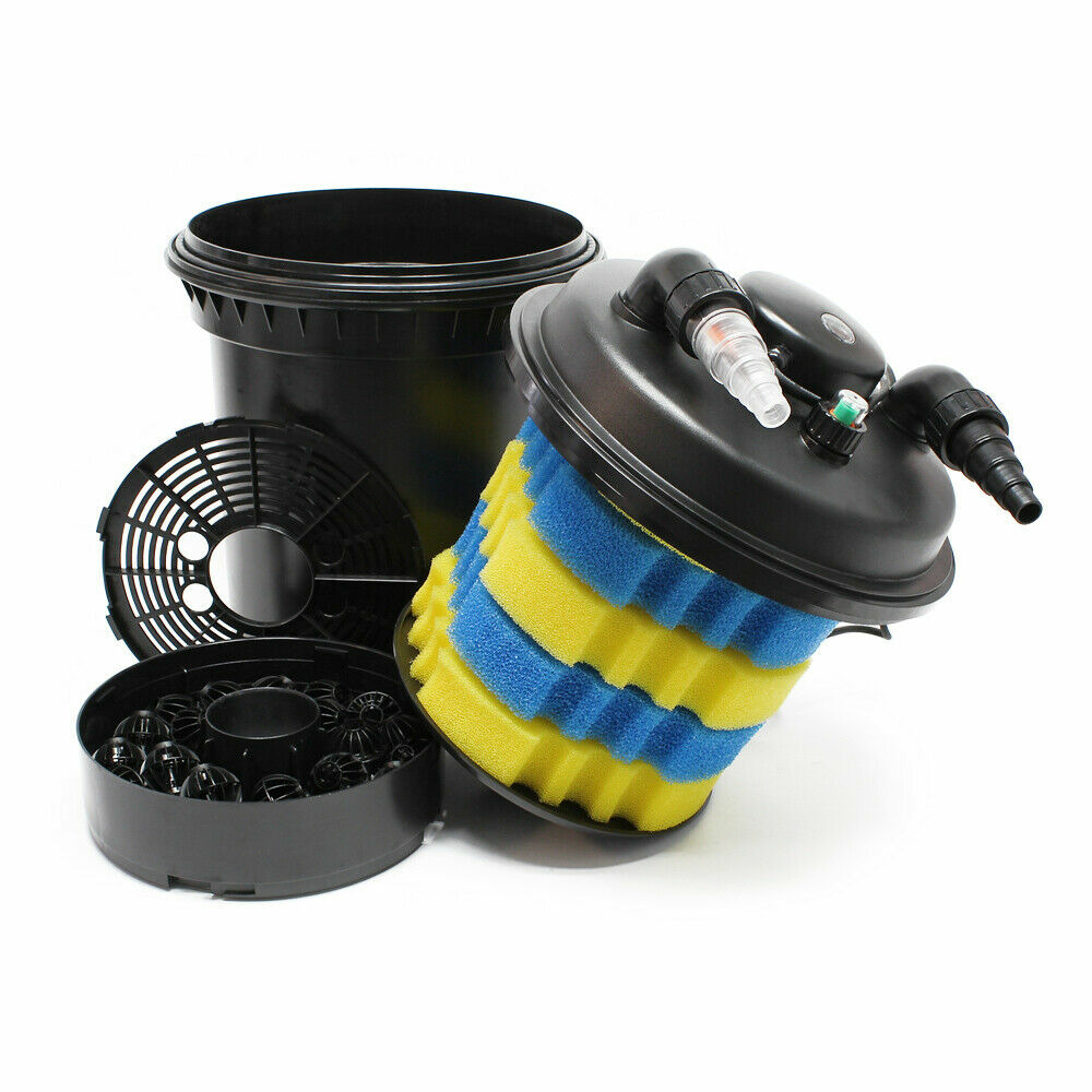 Kit set bassin 30000 litres 11 watts uvc pompe 6000 l/h tuyau 5 m kit de filtration