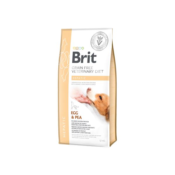 Brit Veterinary Diet Hepatic Grain-Free Egg & Pea 12Kg
