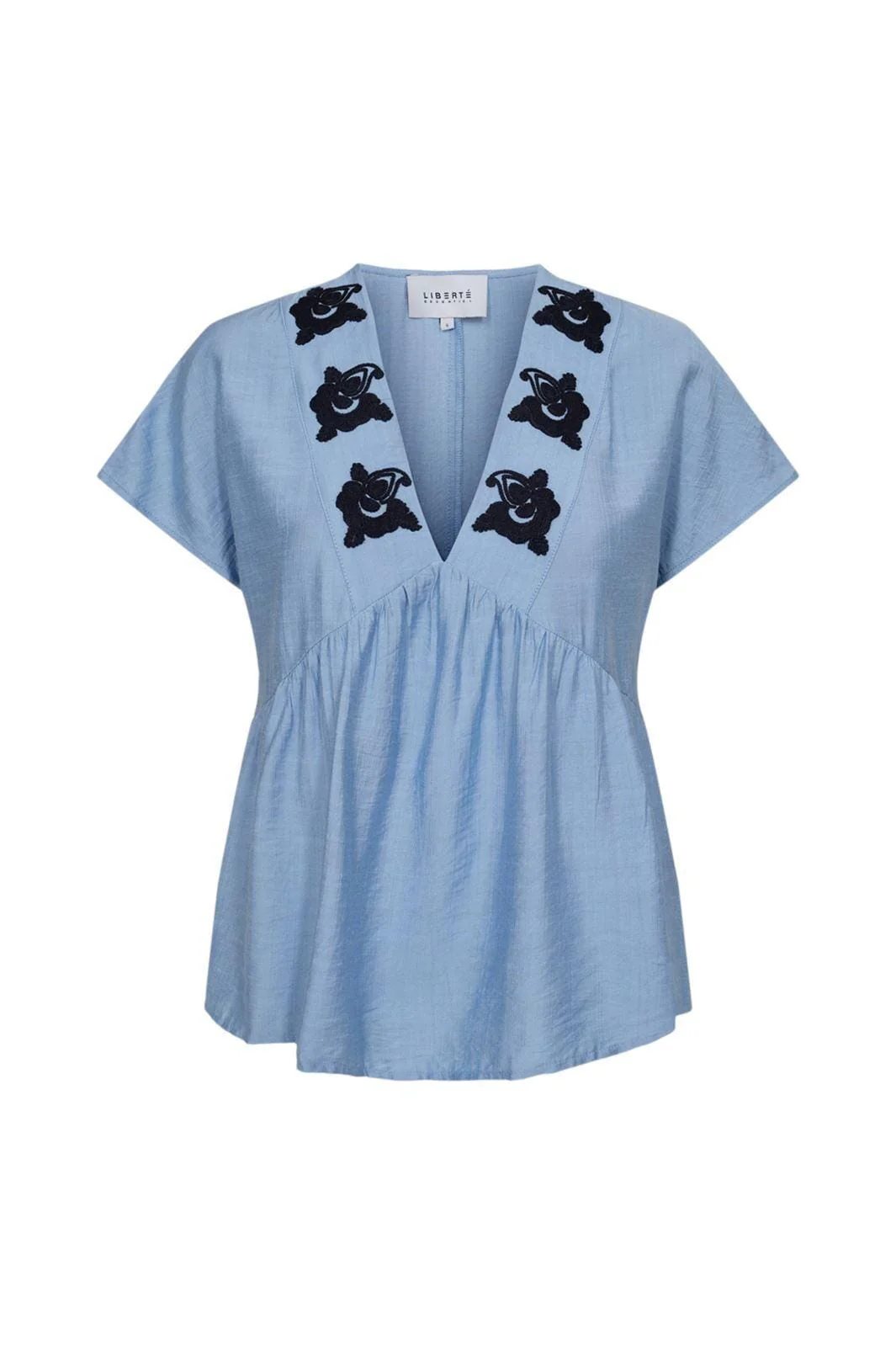 Liberte Roseli-Ss-Blouse dusty blue